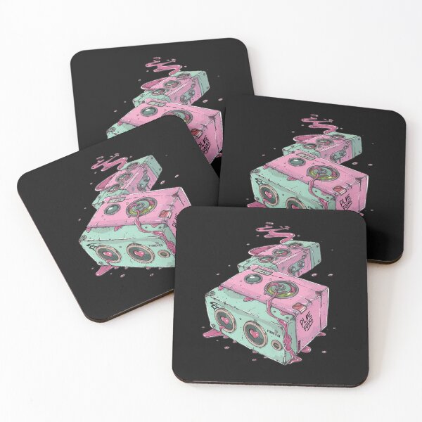 Item preview, Play Me Forever – Pastel Goth Boombox Dripping Cassette designed and sold by WeranovDesign.