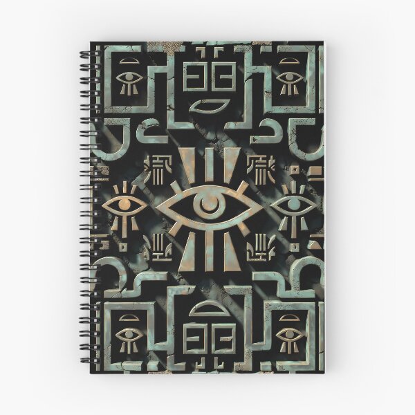 Item preview, Cyberpunk Egyptian Hieroglyphics, symmetrical textures (image size 8320x12480) designed and sold by Digital-Davinci.