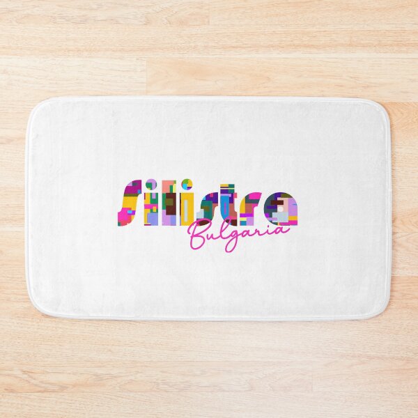 Item preview, Silistra, Bulgaria, Vibrant Abstract City Typography Art designed and sold by Wanderful-roads.
