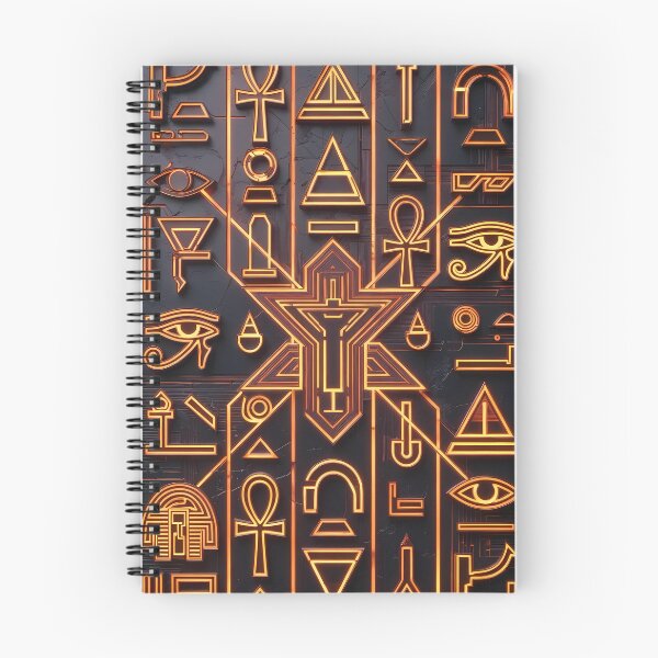 Item preview, Cyberpunk Egyptian Hieroglyphics, symmetrical textures (image size 8320x12480) designed and sold by Digital-Davinci.