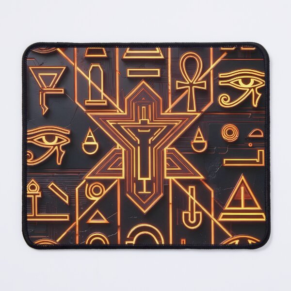 Item preview, Cyberpunk Egyptian Hieroglyphics, symmetrical textures (image size 8320x12480) designed and sold by Digital-Davinci.
