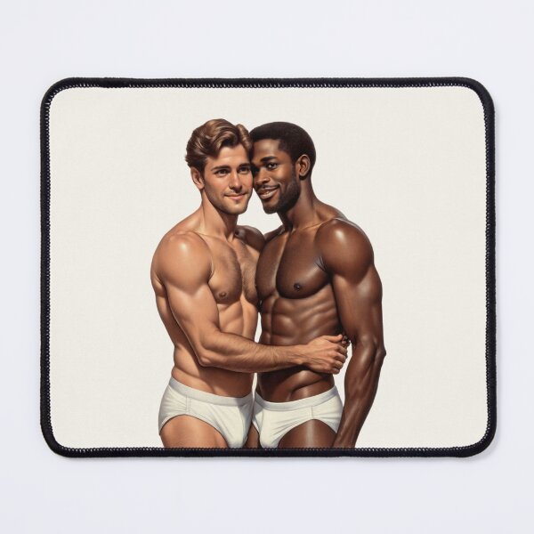 Item preview, Harmonious Embrace: A Portrait of United Masculinity designed and sold by gayishdesign.