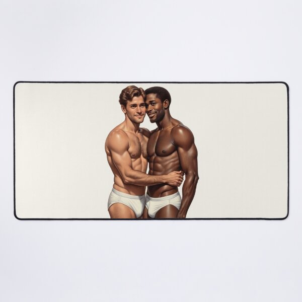 Item preview, Harmonious Embrace: A Portrait of United Masculinity designed and sold by gayishdesign.