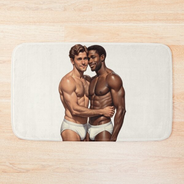 Item preview, Harmonious Embrace: A Portrait of United Masculinity designed and sold by gayishdesign.
