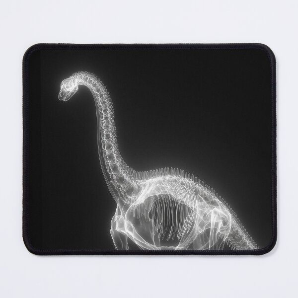 Item preview, Jurassic X-Ray: Brachiosaurus Dinosaur Skeleton Dark Mode designed and sold by t5uisiu.