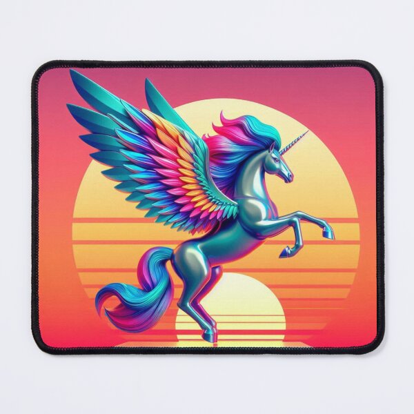 Item preview, Neon Alicorn – Surreal Sunset Fantasy Design designed and sold by Dogandesighn.