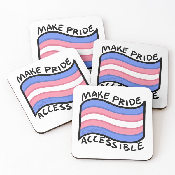 Item preview, Make Pride Accessible Trans Flag designed and sold by doodlingwitch.