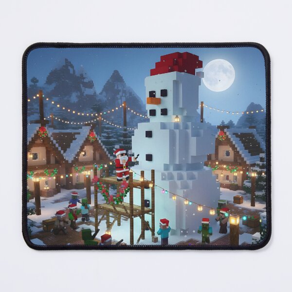 Item preview, Pixel Giant Snowman Celebration designed and sold by ReykorShop.