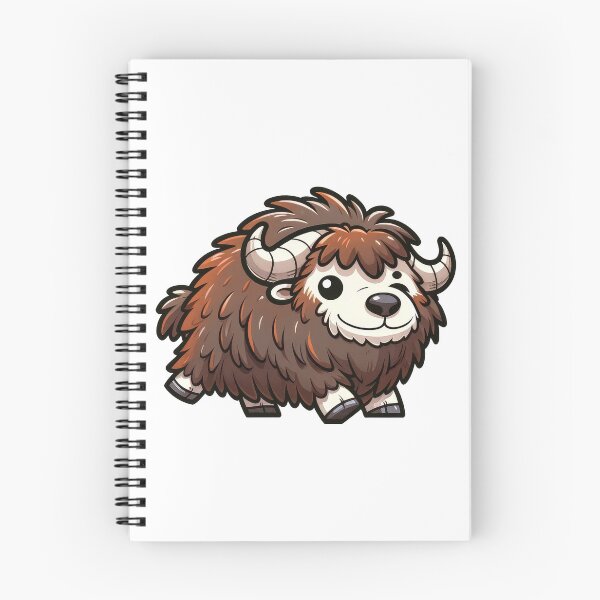 Item preview, Cute Muskox Sticker – Adorable Fluffy Arctic Animal Illustration designed and sold by LunaPixelStudio.