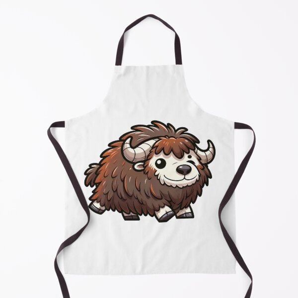 Item preview, Cute Muskox Sticker – Adorable Fluffy Arctic Animal Illustration designed and sold by LunaPixelStudio.