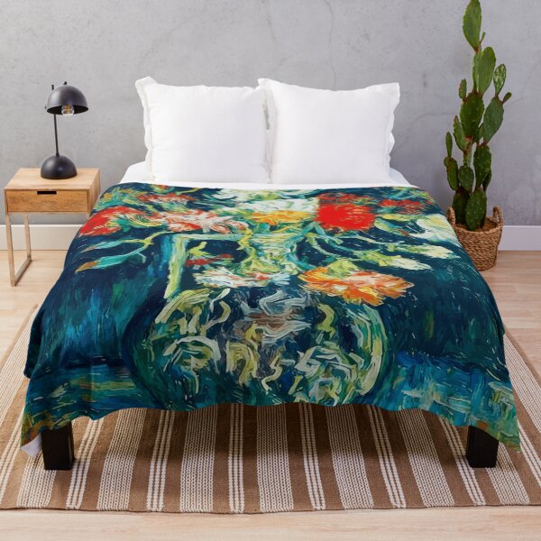 Item preview, Van Gogh White and Red Carnations designed and sold by Vicky Brago-Mitchell®.
