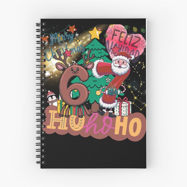 Item preview, Cute Christmas Santa & Reindeer Holiday Art  Merry Christmas 6 & 7 Festive Design forChristmas Funny Boy Girl Kids designed and sold by A&M.