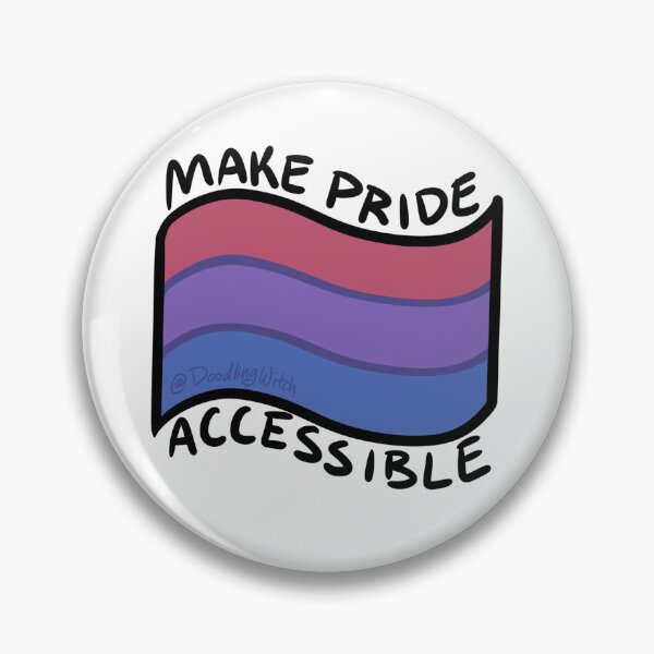 Item preview, Make Pride Accessible Bisexual Flag designed and sold by doodlingwitch.