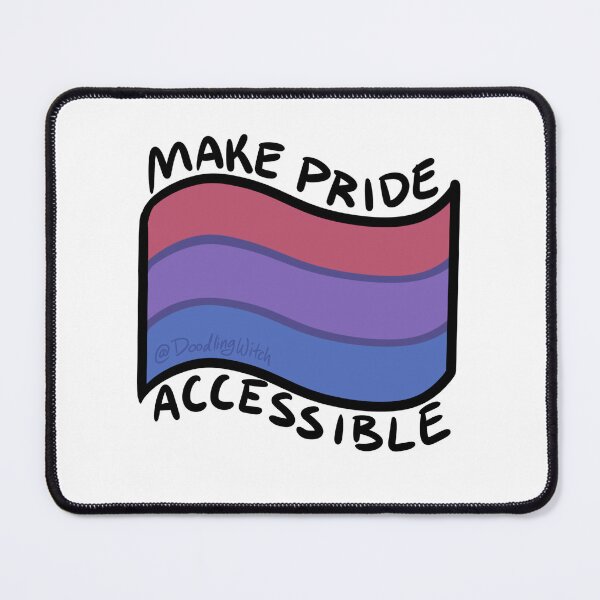 Item preview, Make Pride Accessible Bisexual Flag designed and sold by doodlingwitch.