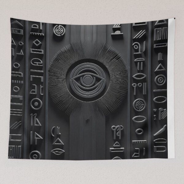 Item preview, Cyberpunk Egyptian Hieroglyphics, symmetrical textures (image size 8320x12480) designed and sold by Digital-Davinci.