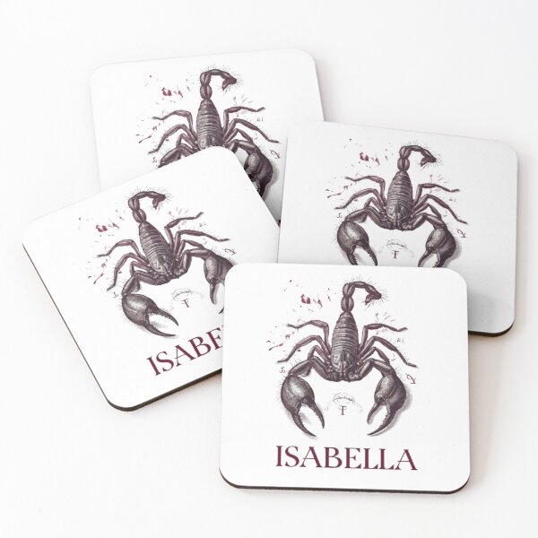 Item preview, Isabella Scorpio Zodiac Scorpion Etching Art designed and sold by AlexLineArt.