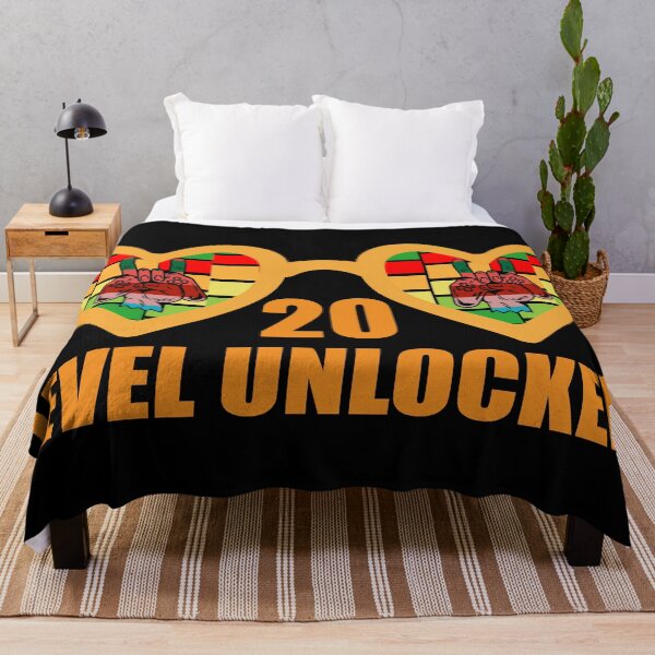 Item preview, Level 20 Unlocked – Gamer Birthday Fun designed and sold by karibov.