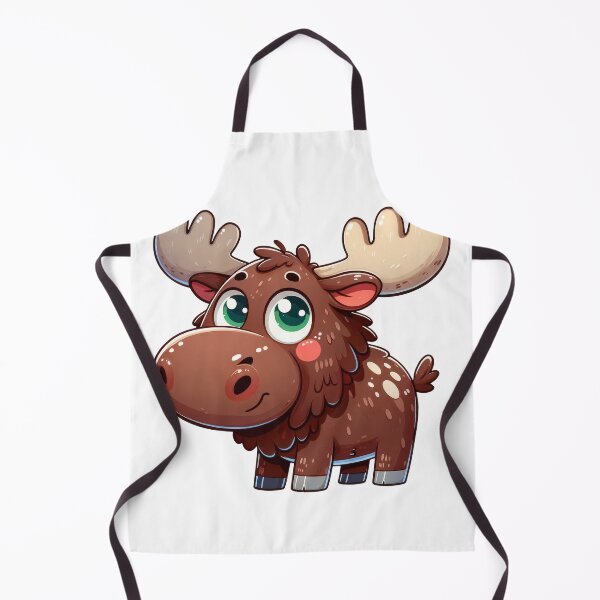 Item preview, Cute Moose Sticker – Adorable Woodland Animal Cartoon Design designed and sold by LunaPixelStudio.