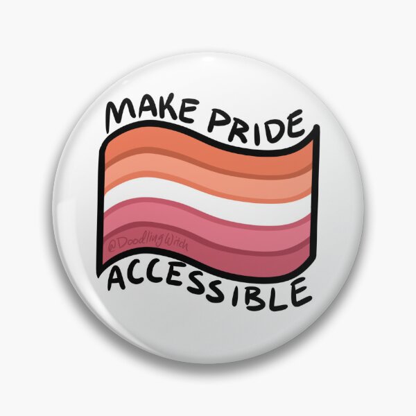 Item preview, Make Pride Accessible Lesbian Flag designed and sold by doodlingwitch.