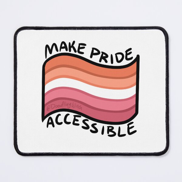Item preview, Make Pride Accessible Lesbian Flag designed and sold by doodlingwitch.