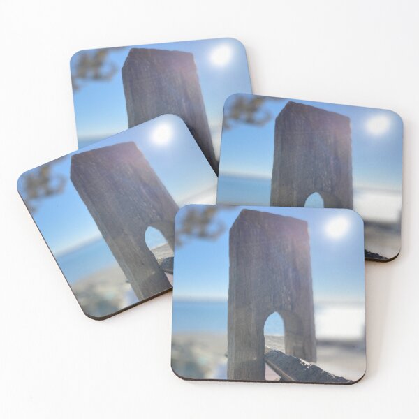 Item preview, Sunlight Through Old Fence Post – Golden Hour Beach Photography designed and sold by SouthShorePics.