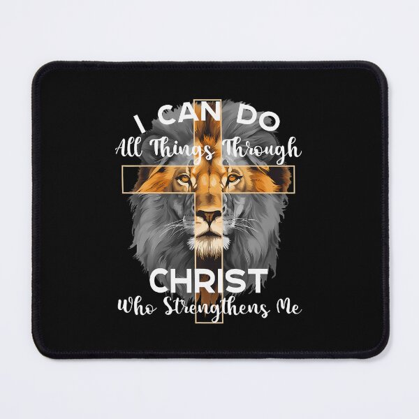 Item preview, I Can Do All Things Through Christ Christian Lion Faith designed and sold by MarionCharleen.