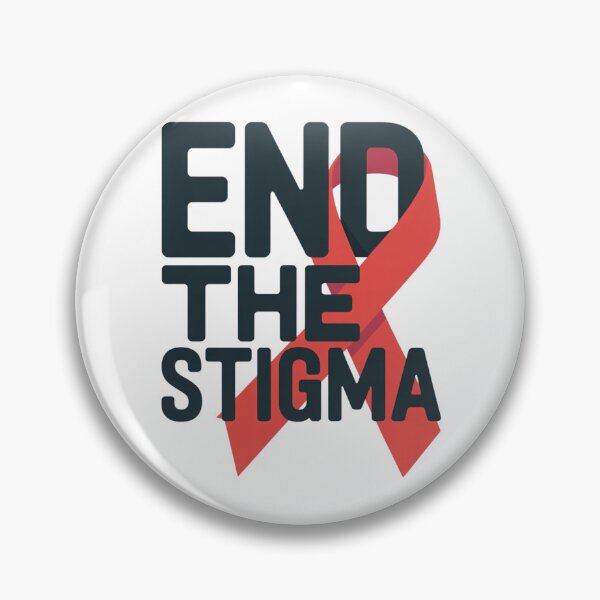 Item preview, End the Stigma • Red Ribbon Awareness Sticker • World AIDS Day Support designed and sold by HCNDesign.
