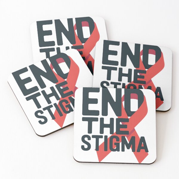 Item preview, End the Stigma • Red Ribbon Awareness Sticker • World AIDS Day Support designed and sold by HCNDesign.