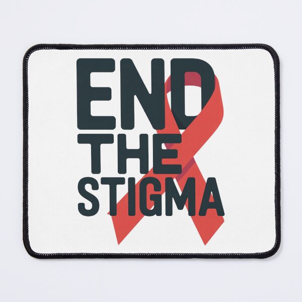 Item preview, End the Stigma • Red Ribbon Awareness Sticker • World AIDS Day Support designed and sold by HCNDesign.
