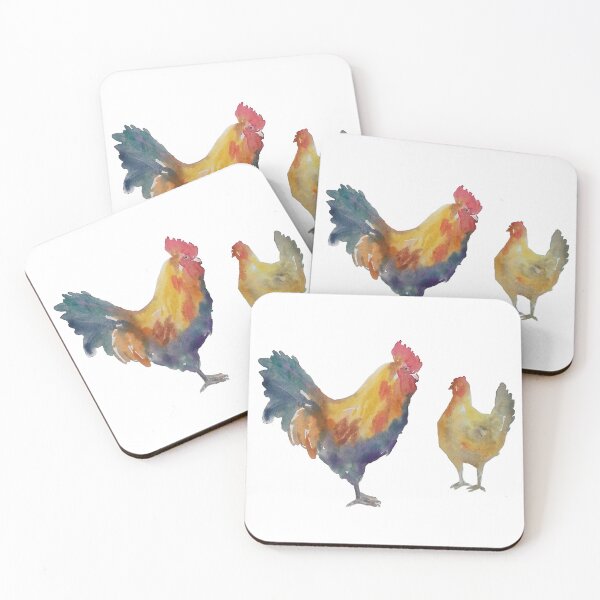 Item preview, Rooster and Hen designed and sold by IwonaKpn.