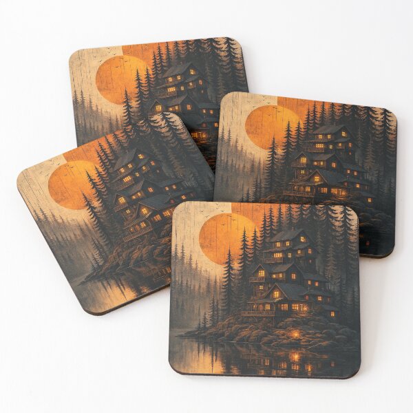Item preview, Sanctuary of Twin Suns – Ethereal Forest Lodge Artwork designed and sold by WittyUnknown.