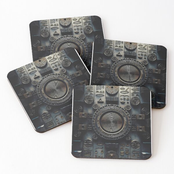 Item preview, Cyberpunk Egyptian Hieroglyphics, symmetrical textures (image size 8320x12480) designed and sold by Digital-Davinci.