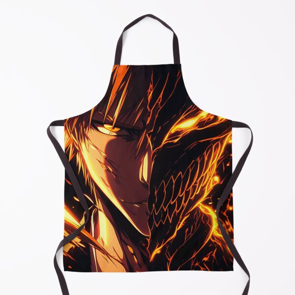 Item preview, Fiery Duality Warrior – Intense Flame Anime Portrait designed and sold by Dyan4.