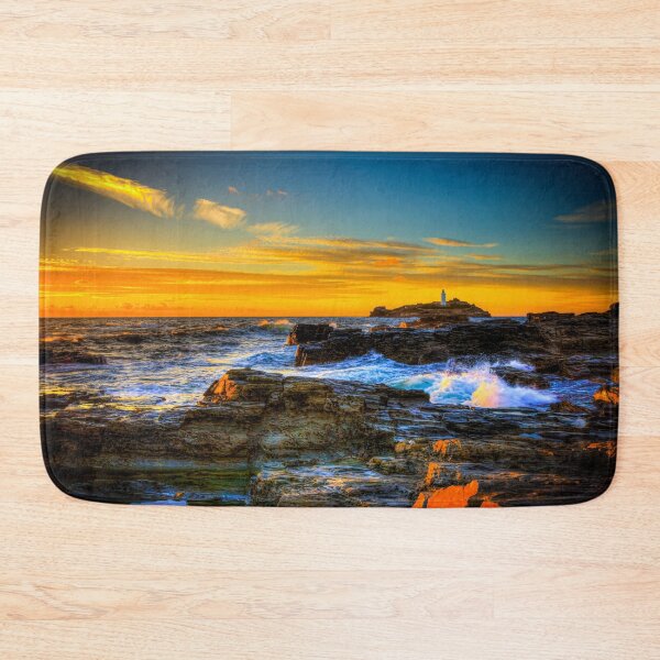 Item preview, Dramatic Coastal Sunset At Godrevy Lighthouse, Cornwall, England designed and sold by Paul Thompson Photography.
