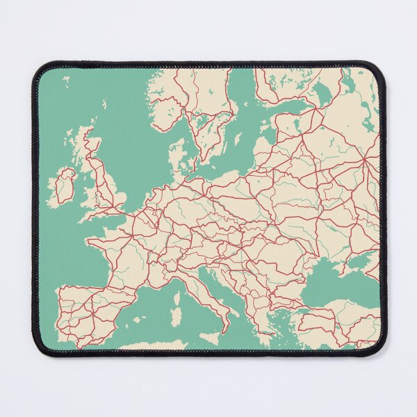 Item preview, Europe Map Illustration designed and sold by MapsByLeo.