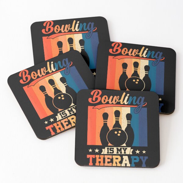 Item preview, Vintage Retro Bowling Is My Therapy Funny Player Team designed and sold by BarbaraLillie.