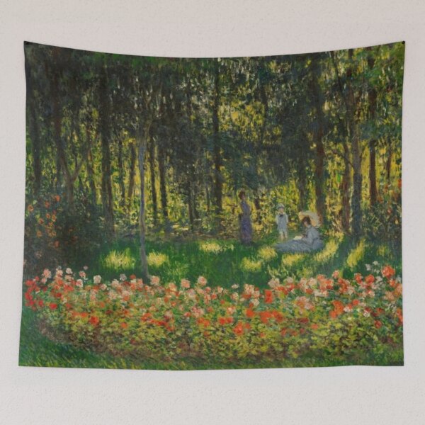 Item preview, In the Garden The Artist's Family -Claude Monet designed and sold by tomorrowsart.