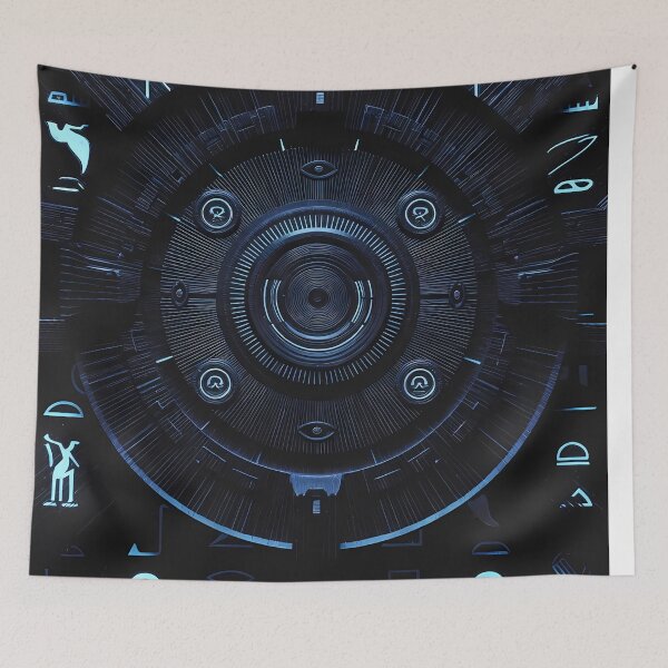 Item preview, Cyberpunk Egyptian Hieroglyphics, symmetrical textures (image size 8320x12480) designed and sold by Digital-Davinci.