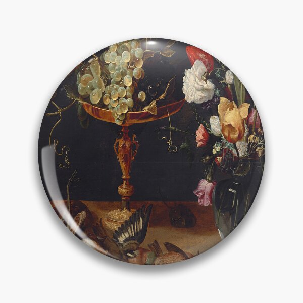 Item preview, Still Life with Flowers, Grapes, and Small Game Birds designed and sold by UBU-space.