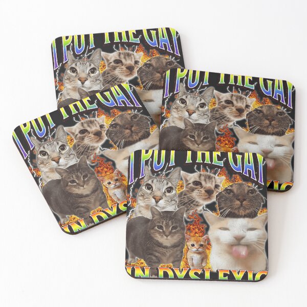 Item preview, I Put The Gay In Dyslexic Cat Bootleg designed and sold by MismindsAn.
