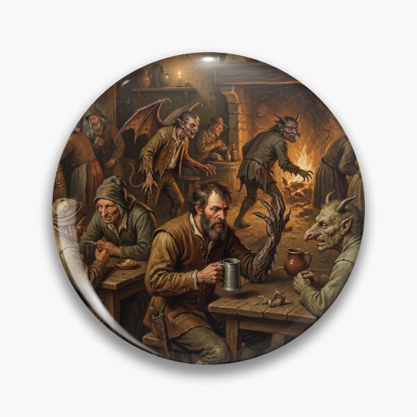 Item preview, The Demonic Inn after Hieronymus Bosch designed and sold by Vintage Designs +.