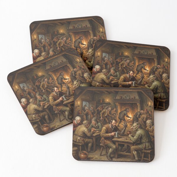 Item preview, The Demonic Inn after Hieronymus Bosch designed and sold by Vintage Designs +.