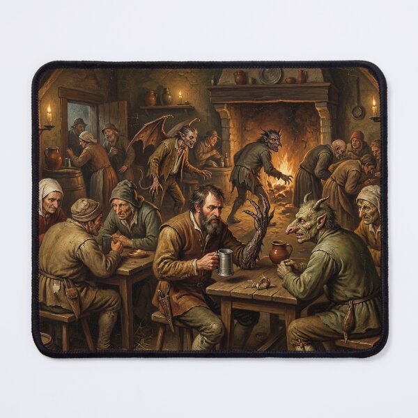 Item preview, The Demonic Inn after Hieronymus Bosch designed and sold by Vintage Designs +.