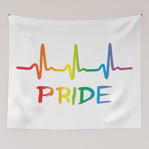 Item preview, Lgbt Rainbow Heartbeat, Pride designed and sold by claudiasartwork.