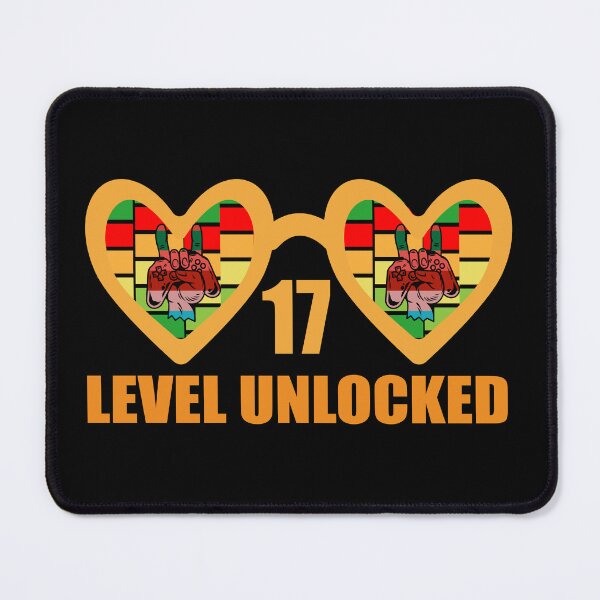 Item preview, Level 17 Unlocked – Fun Gamer Birthday designed and sold by karibov.