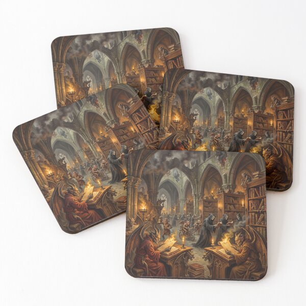 Item preview, Infernal Library after Hieronymus Bosch and Bruegel designed and sold by Vintage Designs +.