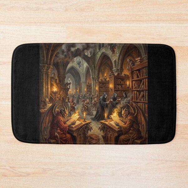 Item preview, Infernal Library after Hieronymus Bosch and Bruegel designed and sold by Vintage Designs +.