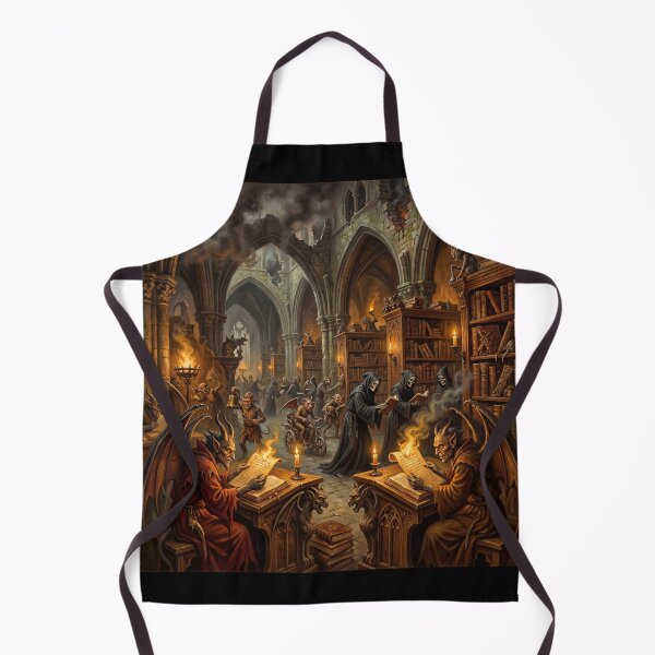 Item preview, Infernal Library after Hieronymus Bosch and Bruegel designed and sold by Vintage Designs +.