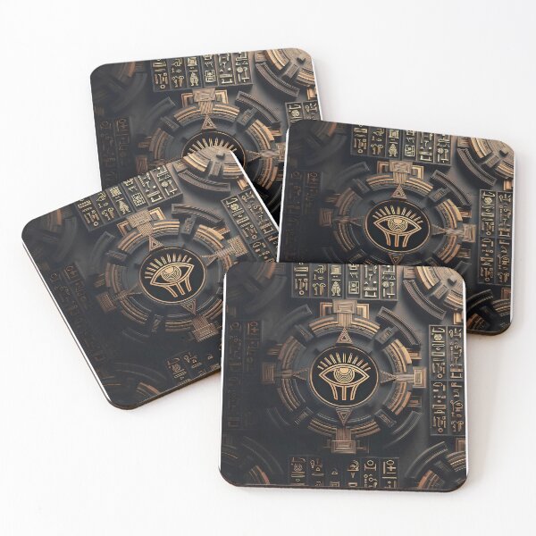 Item preview, Cyberpunk Egyptian Hieroglyphics, symmetrical textures (image size 8320x12480) designed and sold by Digital-Davinci.