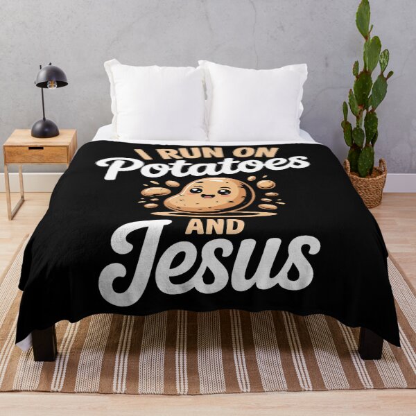 Item preview, Funny Potato I Run On Potatoes And Jesus designed and sold by MarionCharleen.